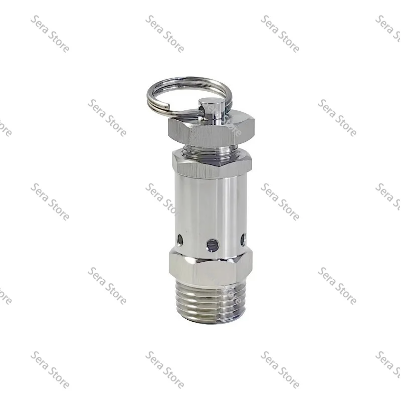 Safety valve 304 stainless steel adjustable exhaust safety relief spring air compressor steam pressure cooker