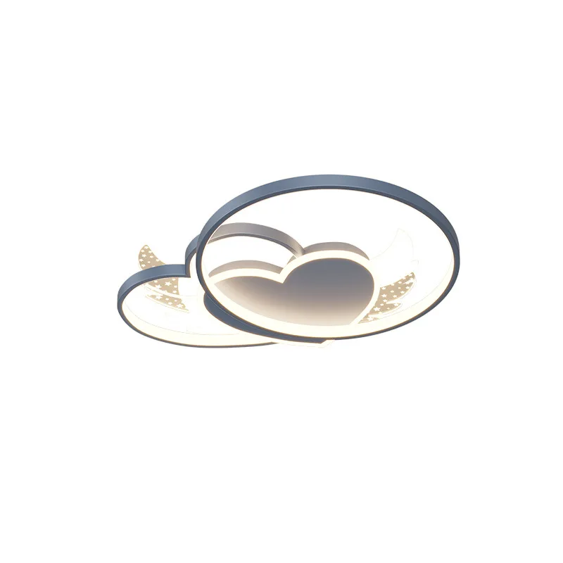 

Warm and romantic wedding room bedroom children's room modern simple love ceiling lamp