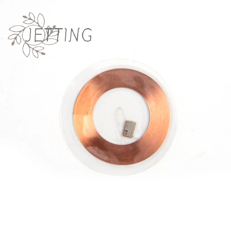 HOT 5Pcs/set 125KHz ID T5577 Writable Rewritable Copper Coil Coin Card Keyfob RFID Ultra-thin Cell Phone Access Card