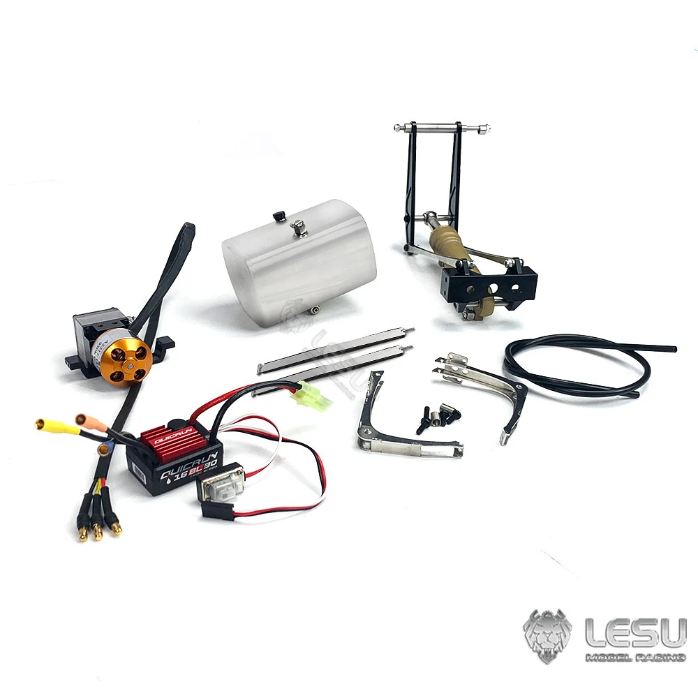 RC 1/14 LESU Hydraulic Device for Tamiya Hydraulic Excavator Loader Dump Truck for SCANIA MAN VOLVO Trailer Tipper DIY Parts