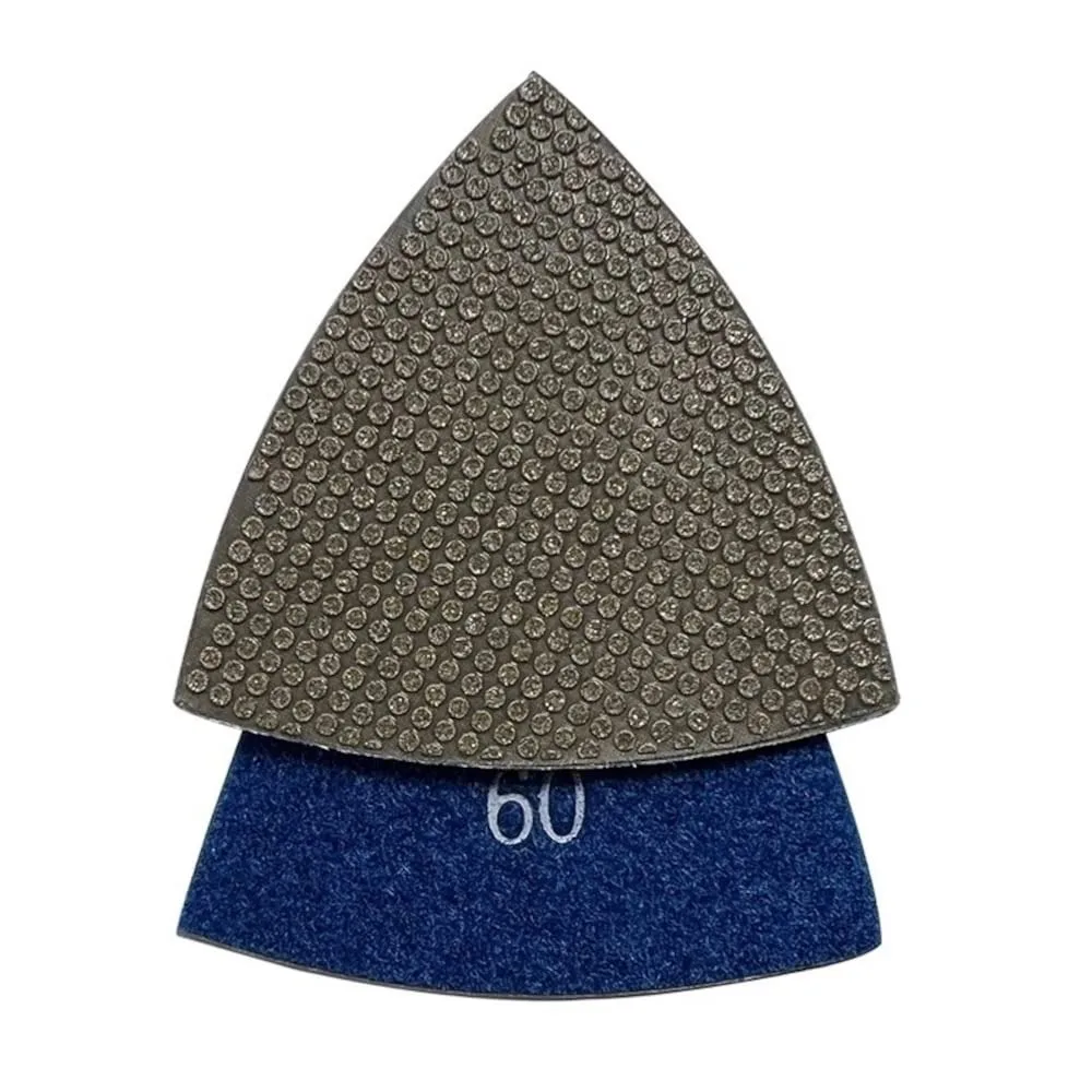 Triangular Diamond Grinding Pads for Oscillating Tools - 30, 60, 120, 200, 400 Grit Multi-Tool Accessories