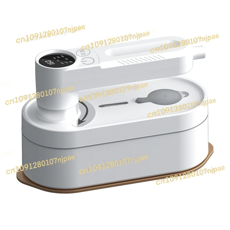 Novo ferro elétrico com display digital, mini ferro de suspensão rotativo portátil inteligente para casa, máquina de passar roupa portátil para viagem