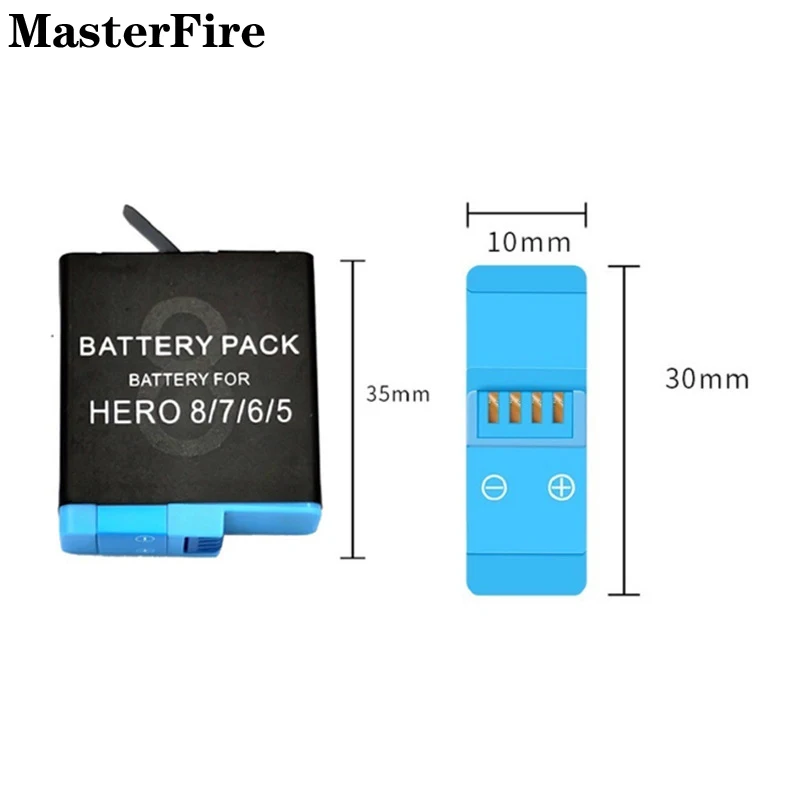 10 шт. 3,85 В, 1220 мАч, аккумулятор AHDBT-801 для GoPro Go Pro Hero 8, Hero 7, Hero 6, Hero 5, черные аккумуляторы, аксессуары для экшн-камеры