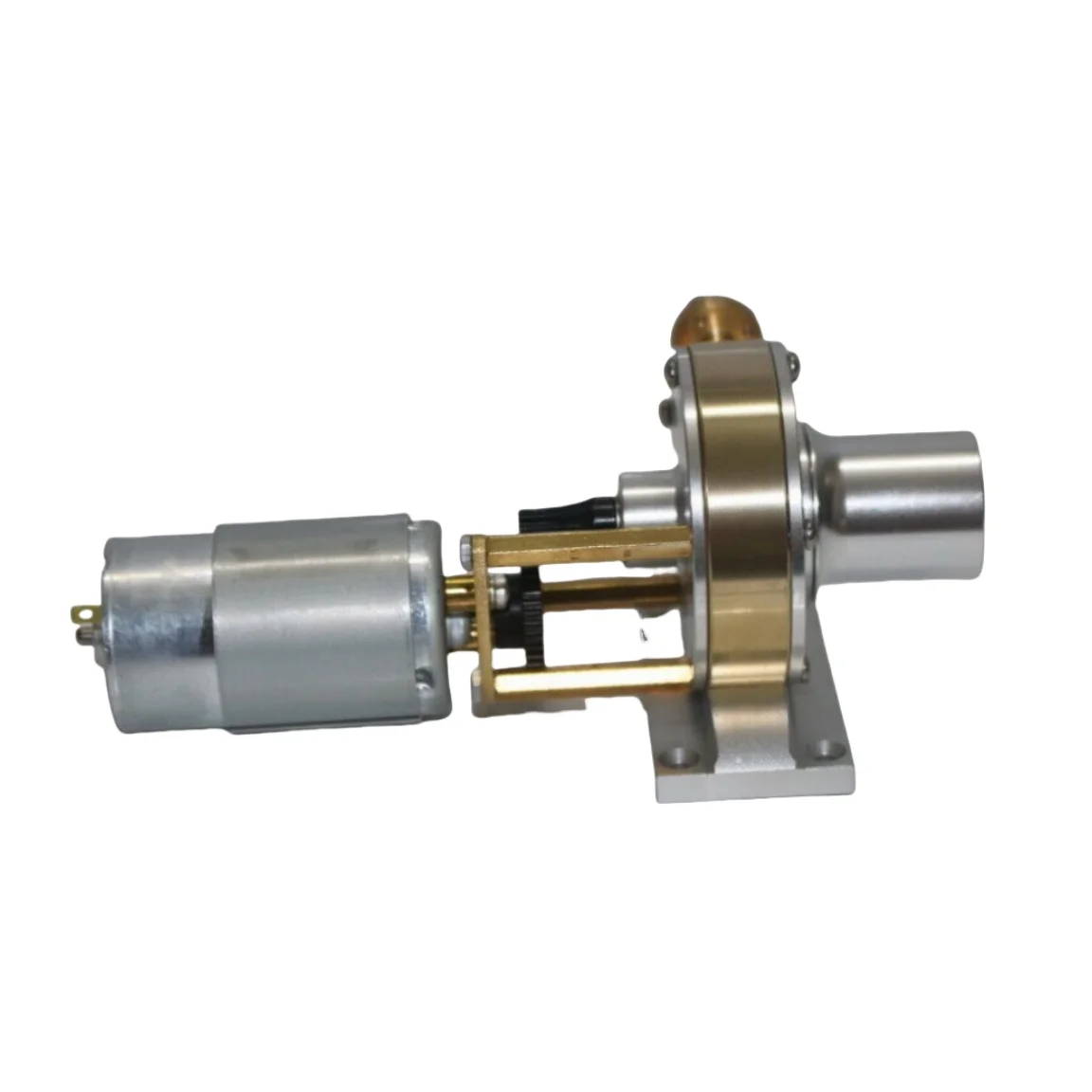 Messing Turbinegenerator Model Stoomturbine Stroomopwekking Model Accessoires JB-C