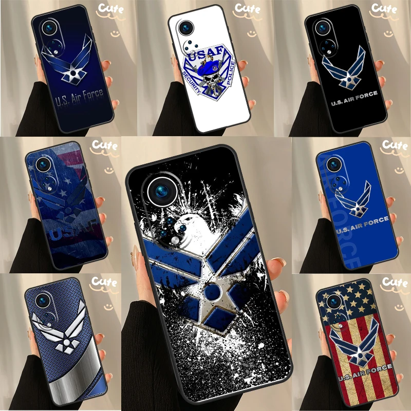 United States Air Force Case For Huawei P30 P20 P60 P40 Lite Nova 9 5T P Smart Honor Magic 5 Pro 50 70 X8 X9a Cover