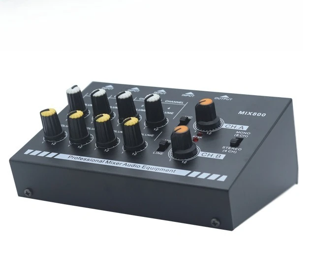 N-AUDIO MIX800 8-way Mini Mixer Mixer