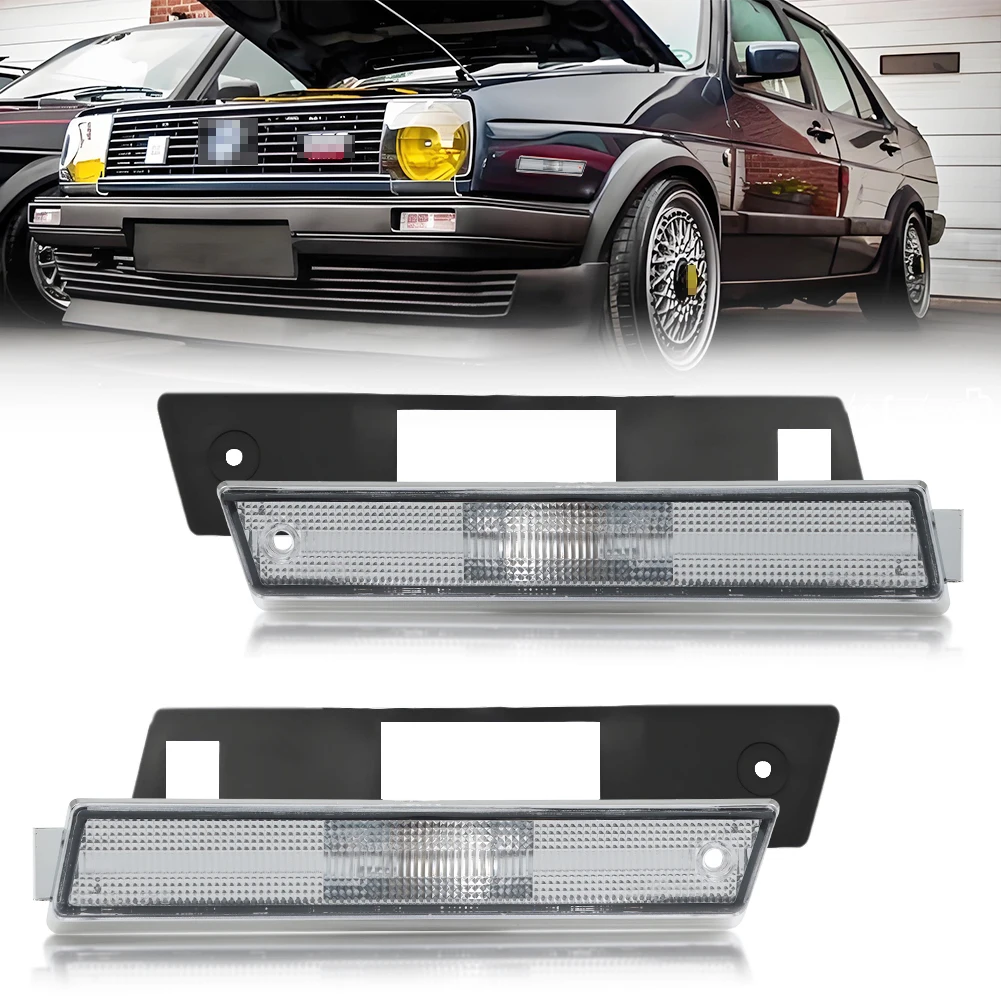 

2 шт. передний бампер, боковой габаритный фонарь, крышка крыла для Volkswagen Golf GTi Volkswagen Jetta Mk2 A2 1984-1992 годов, без лампы/розетки