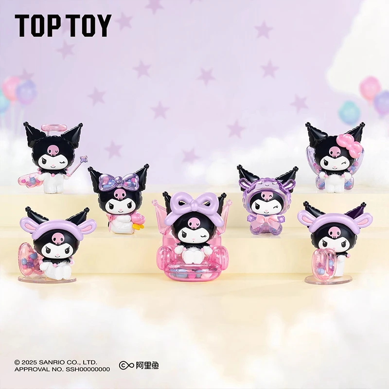 Toptoy Kuromi Balloon Master Series Model Blind Box Trendy Play Figure Cute Desktop Doll Decoration Children Surprise Toys Gifts