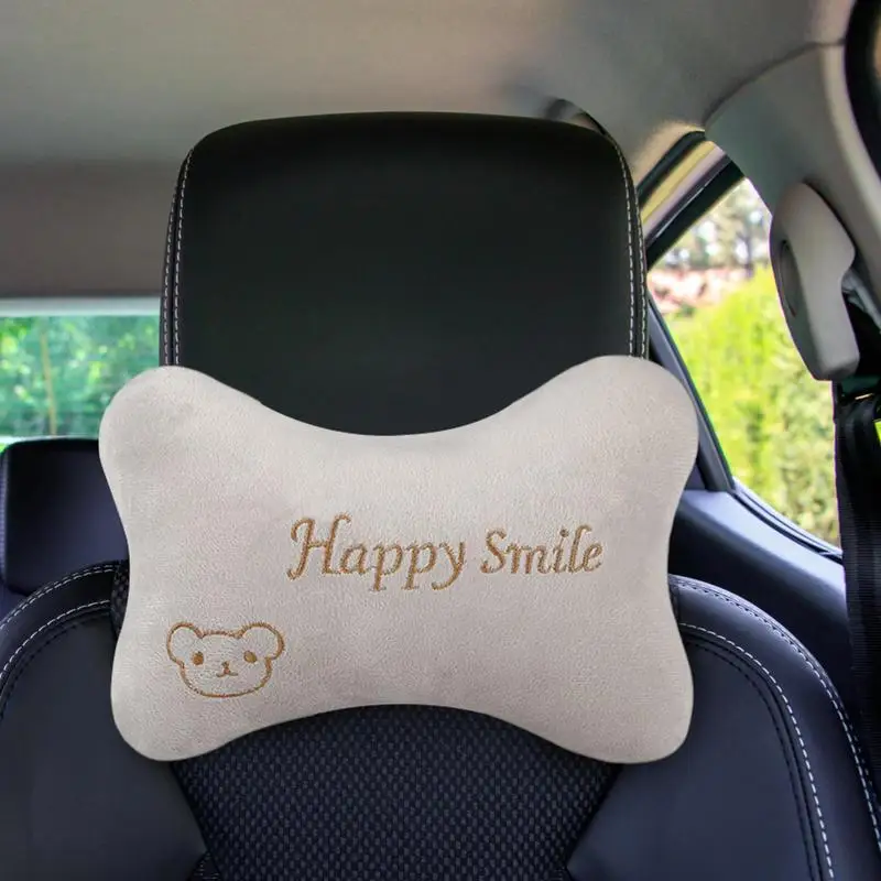 Neck Pillow 2Pcs Breathable Auto Head Neck Rest Cushion Relax Neck Support Cervical Headrest Comfortable Soft Car Seat Pillow