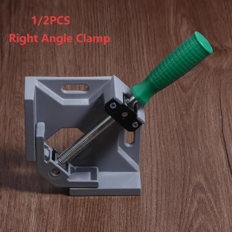 1/2Pcs 90 Degree Right Angle Clamp Welding Corner Clamps Holder Woodworking Photo Frame Glass Clamp Tool Adjustable Swing Jaw