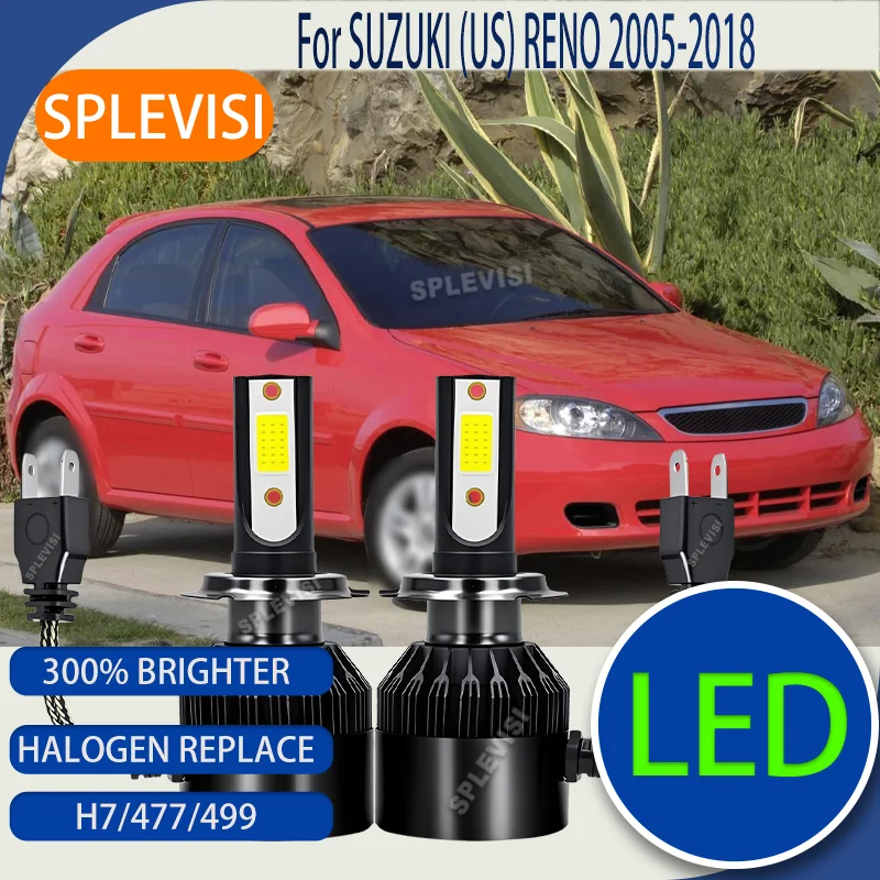 

LED Car Headlight Hi Lo Beam Halogen Replace 12v 60W For SUZUKI (US) RENO 2005 2006 2007 2008 2009 2010 2011 2012 2013 2014-2018