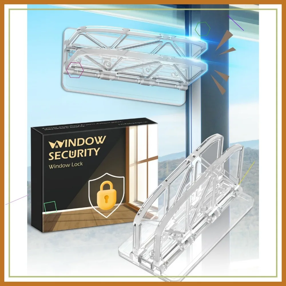 

Sliding Door Lock Window Locks - 2 Pack for Child Safety, Home Security, Closet Door Latch, Bar Stopper
