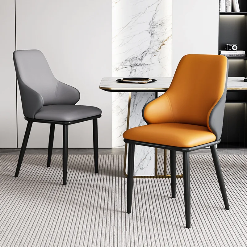 Sillas de Comedor de Hotel nórdico, sillas de Comedor de dormitorio de fiesta avanzadas de Metal moderno, muebles para el hogar para banquetes y fiestas, Silla Comedor Lscy