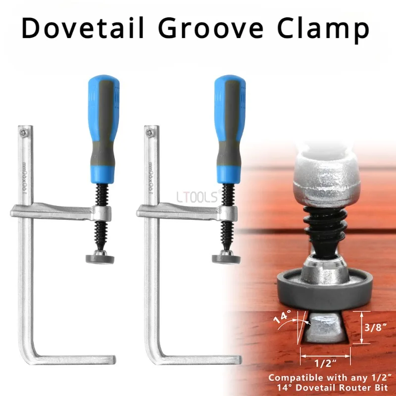 

DIY Woodworking Dovetail Groove Clamp Woodwork Dovetail Groove Clamp Thickening And Widening Desktop Plastic Handle Splint Tools