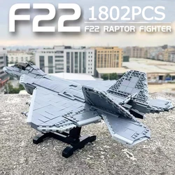 Military Airplane A10 Fighter Model Building Blocks J-20 WW2 Soldier Weapons Air Missile F18 Aircraft Bricks Set Toy For Kid MOC