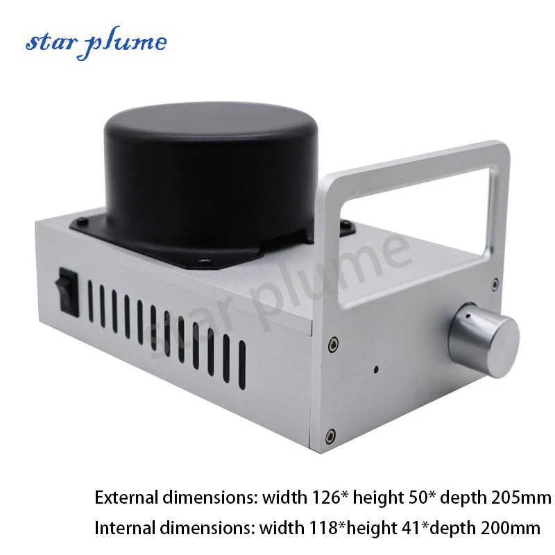 126*50*205mm All-aluminum Power Amplifier Case Hi-Fi SK3875 Compact Desktop Case Preamplifier Chassis Shell DIY Box