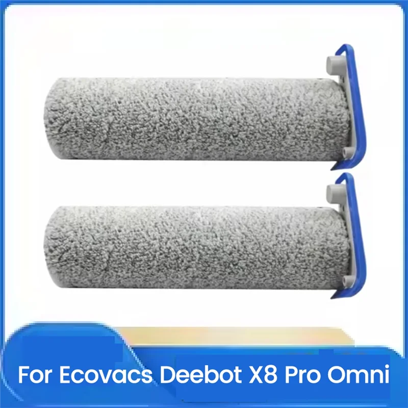 Cepillo de rodillo para Ecovacs Deebot X8 Pro Omni, repuestos de aspiradora, accesorios de limpieza eficiente para el hogar, 2 uds.
