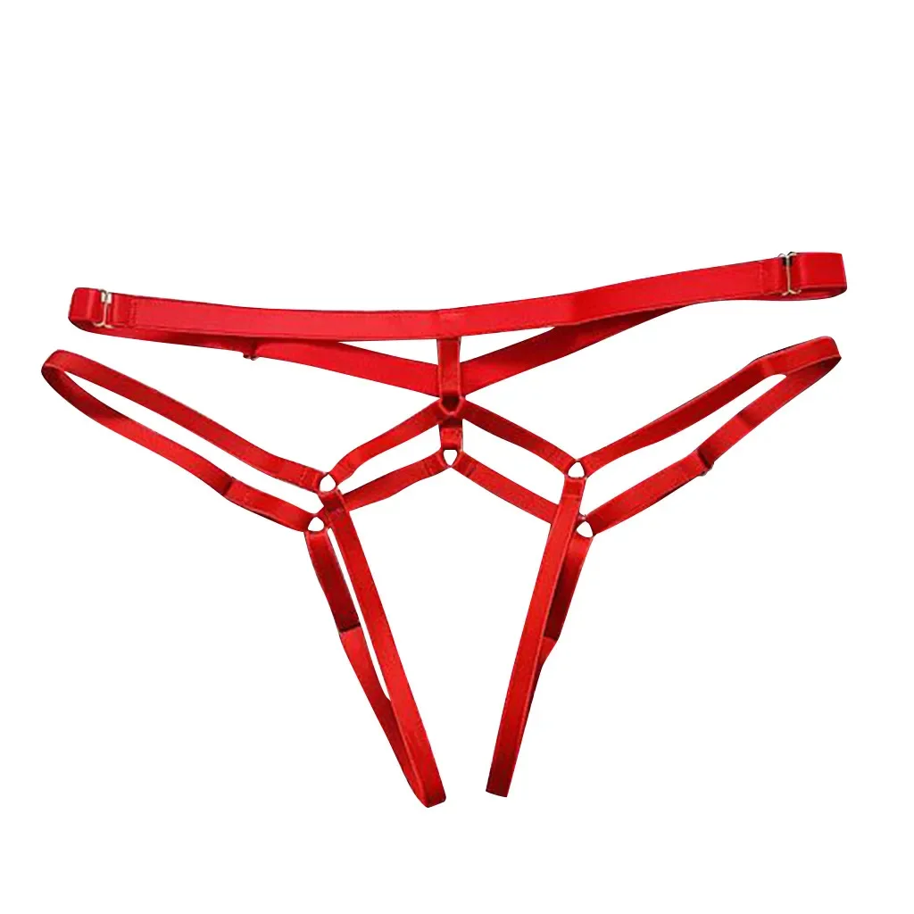 Sexy Temptation Open Crotch Bundle T-string Teddy Panties Women\'s Erotic Clothing Sex Thong Ladies Underwear Porn Panty