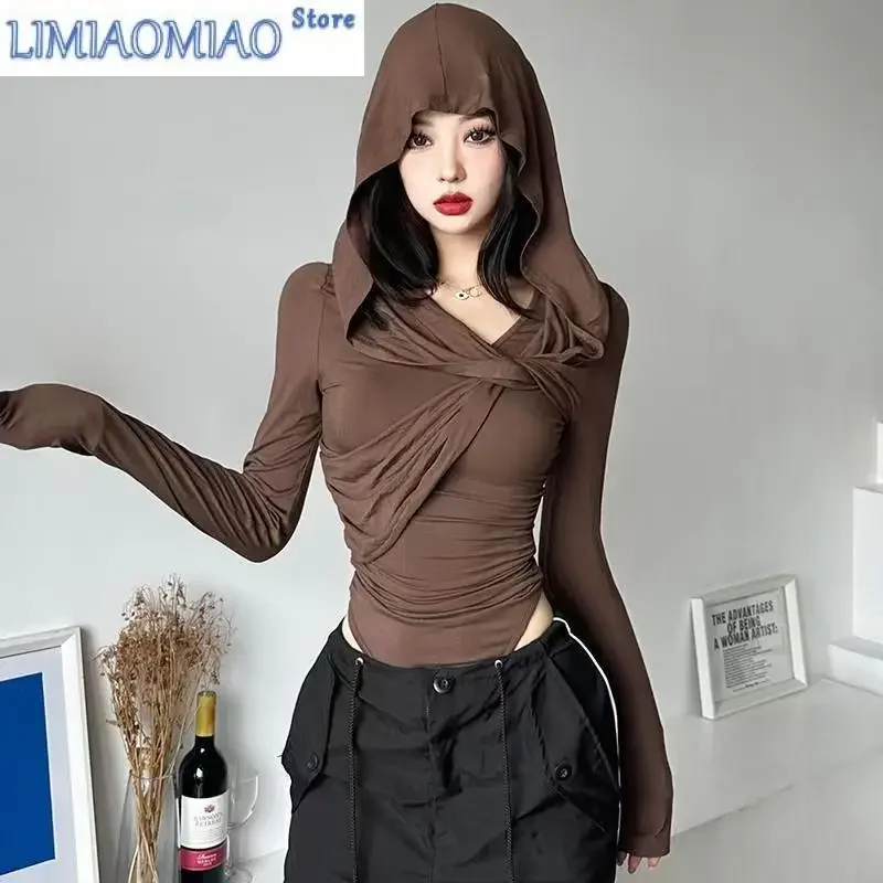 Vintage Spice Girls Hoodie Hooded Sweatshirt Aesthetic Slim Tops Long Sleeve Spring Autumn Coat Grunge T-shirt Streetwear