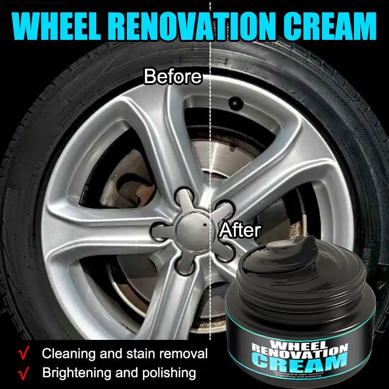 Car Tire Care Cream Lasting Protection Car Rubber Parts Scratch Paste Auto Shine Paste Tires Refurbishment Polishes Shine I5S1