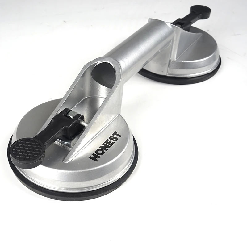 Heavy Duty Dual Aluminum Glass Suction Cups Dent Puller Handle Lifter Car Dent Puller Removers for Lifting Glass Dent Repair