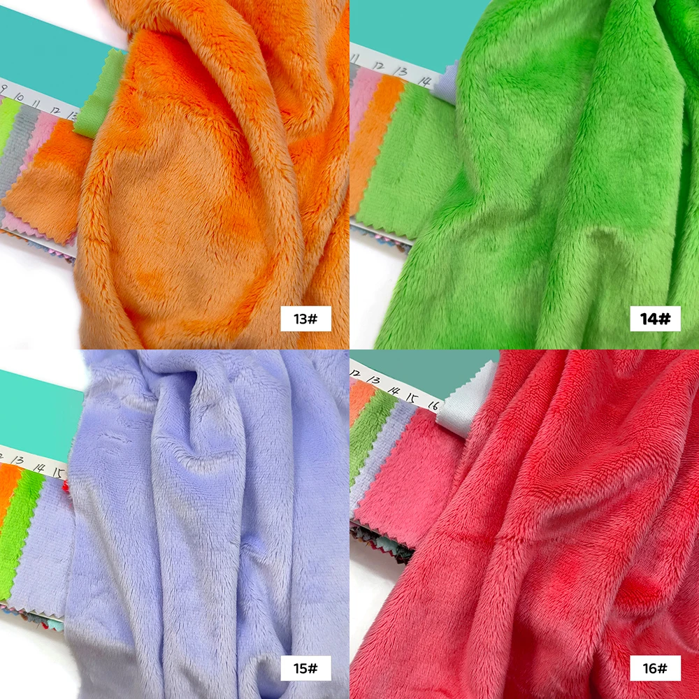 45x50cm Plüschstoff für Spielzeug 5mm Flor superweicher Pelzstoff handgefertigt DIY zum Nähen von Baumwollpuppen Stoff zur Herstellung von Kuscheltieren – Detail 14