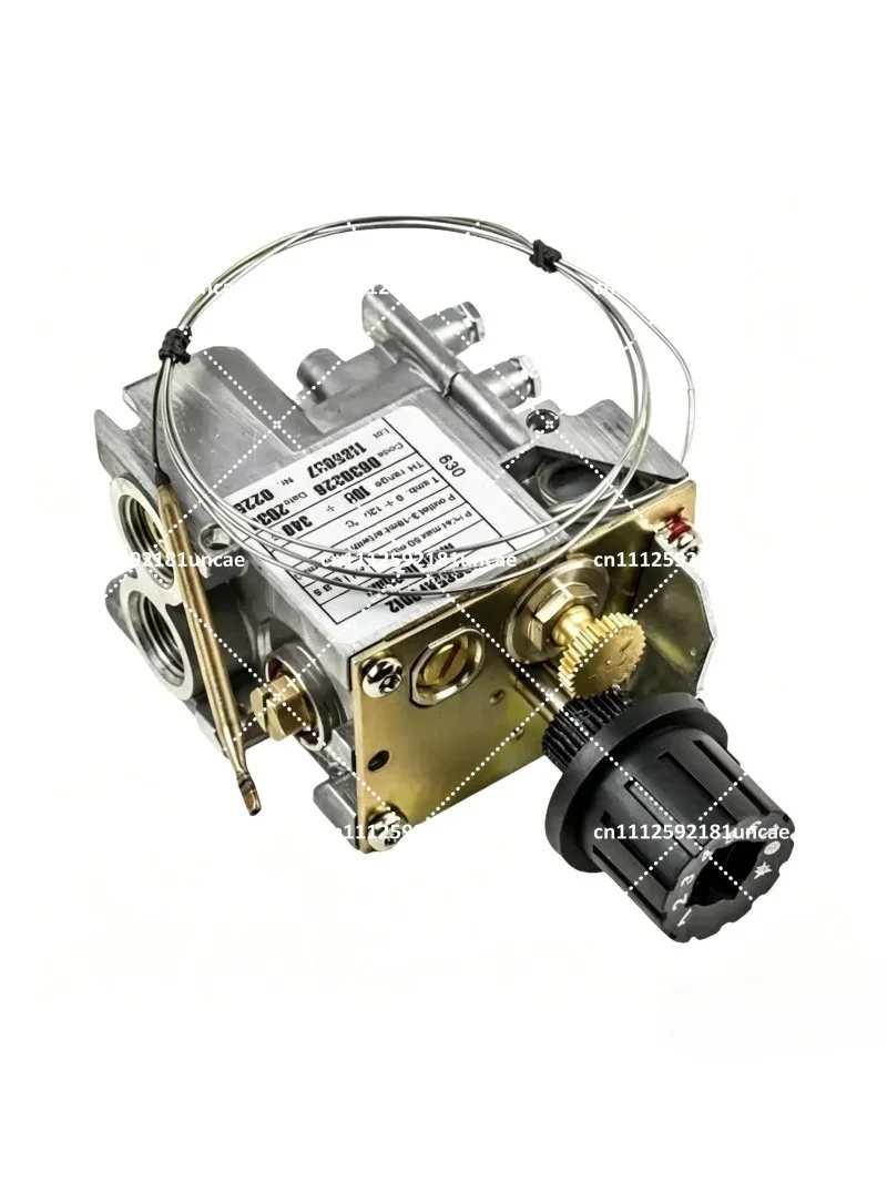 Gas Fryer Replacement Thermostat Control Valve, 100-340°C LPG Thermostatic Valve for Commercial Kitchen Spare Parts
