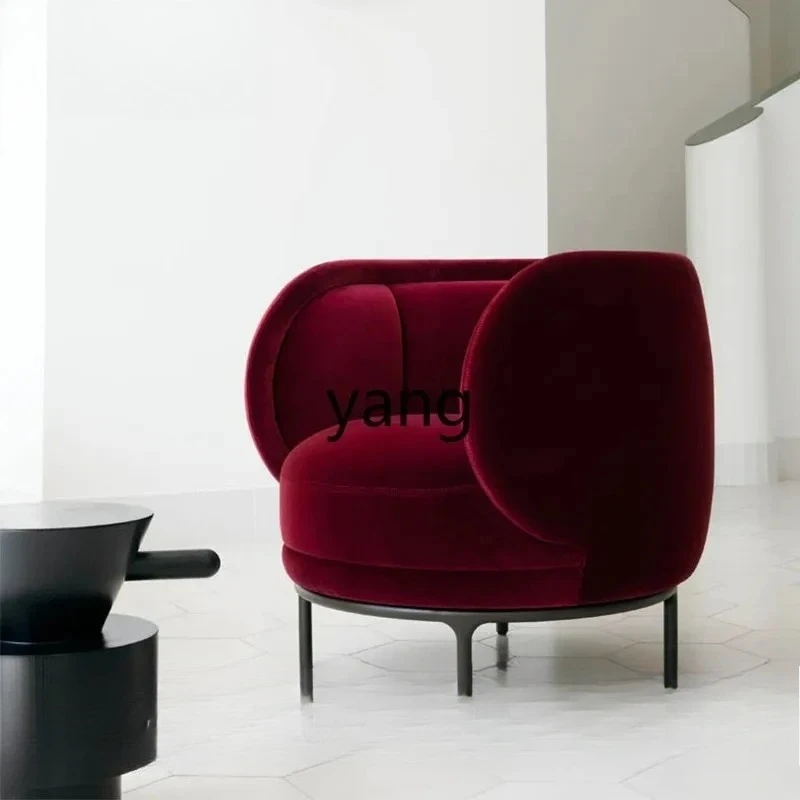 LMM  modern single sofa simple light luxury wrought iron leisure sofa chair