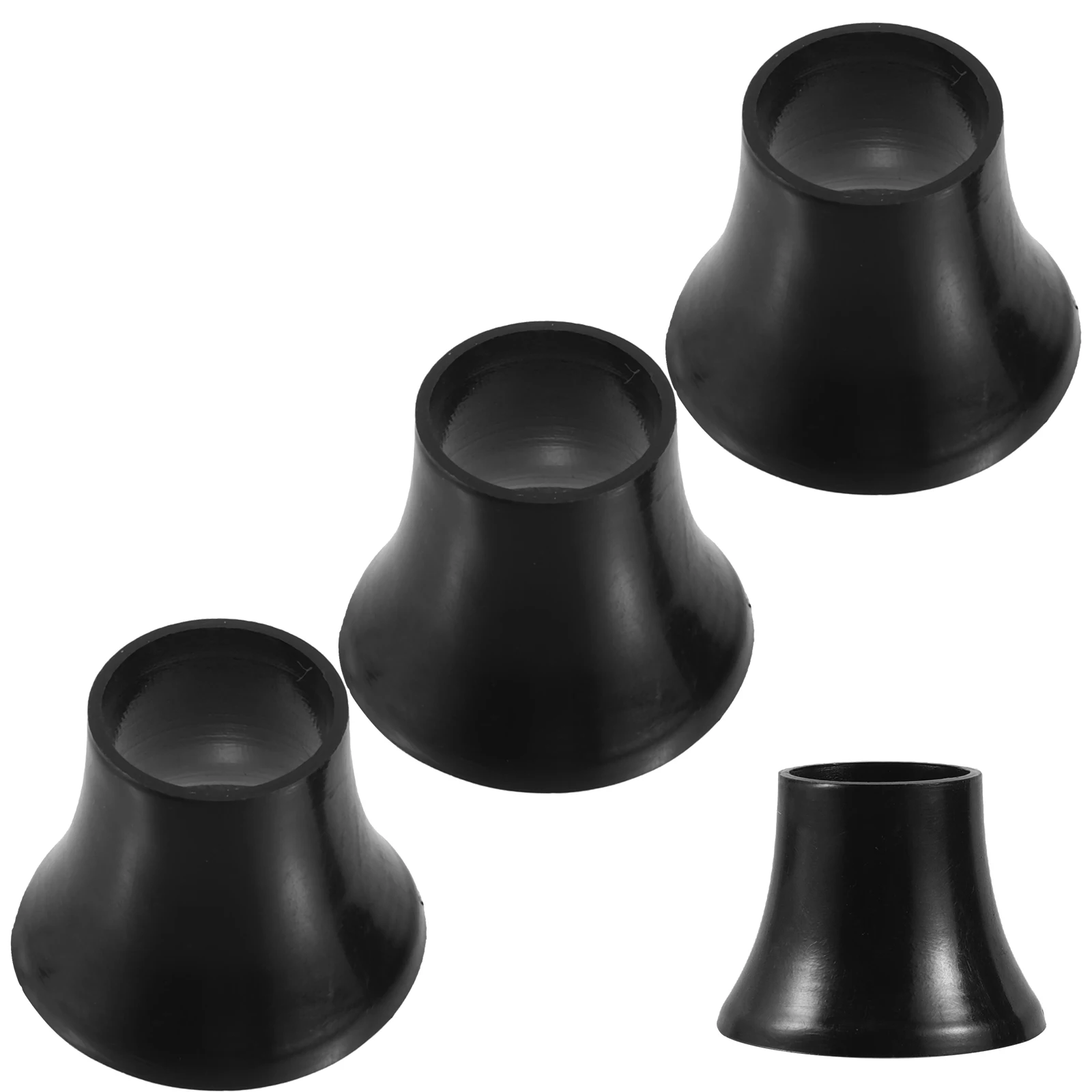 

4 pcs Long Pole Umbrella Sleeve Replacement PVC Waterproof Heavy Duty Umbrella Tip for Big Clear Auto Open Travel Canopy Black