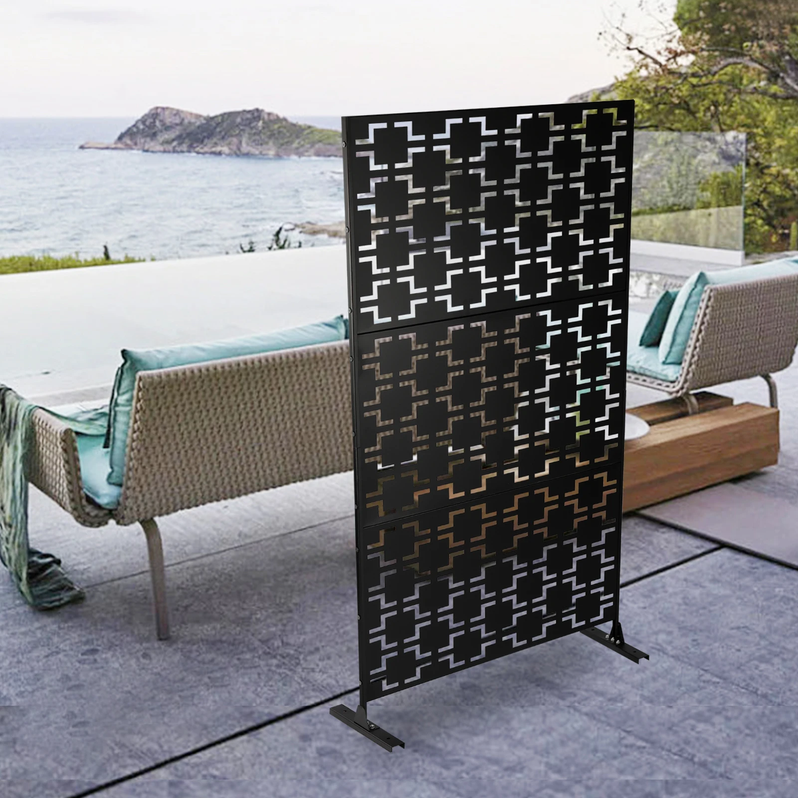 Patio Privacy Screen for Backyard, Privacy Protection, Outdoor Fencing, Easy Install, Waterproof, Rust-resistant, Ideal for