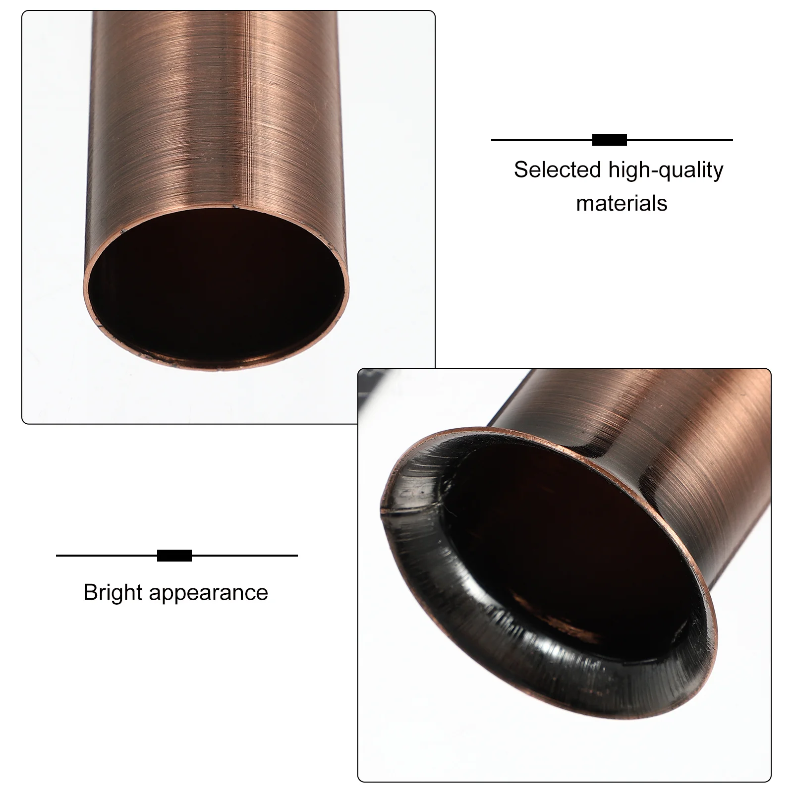 

12Pcs Chandelier Light Base Sleeve Heat Resistant Lamp Holder Cover Replacement Crystal Lighting Accessories