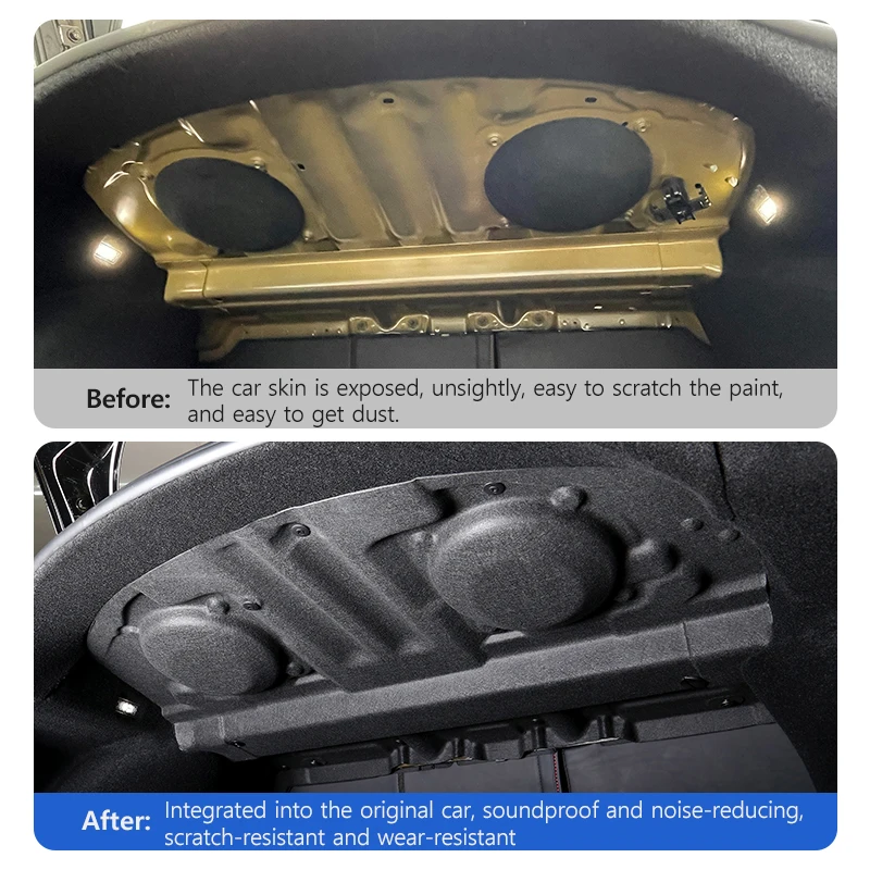 NovaAcc Noise Insulation Soundproofing Foam Trunk Sound insulation and Noise Reduction Accessories for Tesla Model 3 Highland