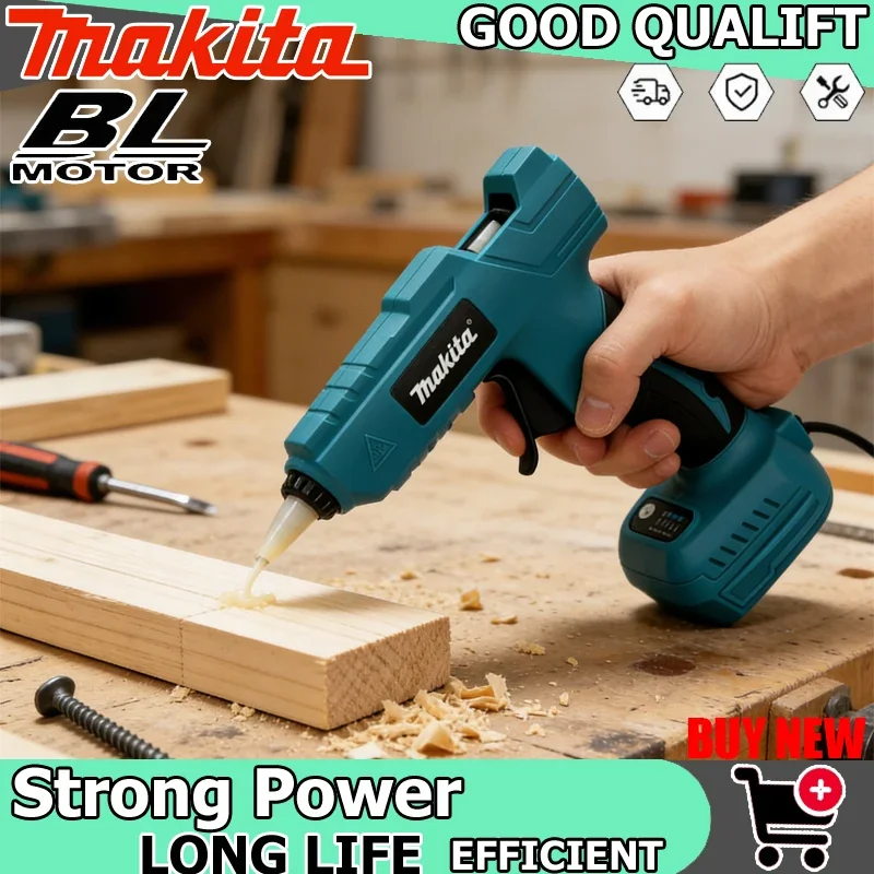 Makita Cordless Electric Tool Hot Melt Glue Gun Battery 11mm Glue Stick Hot Melt Welding Hot Air Gun for Home Crafts DIY Tool