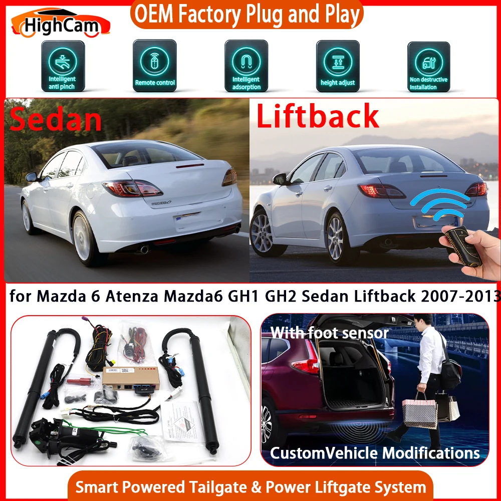 for Mazda 6 Atenza Mazda6 GH1 GH2 Sedan Liftback 2007-2013 OEM Smart Powered Tailgate Power Liftgate Tailgate Power Lift Gate