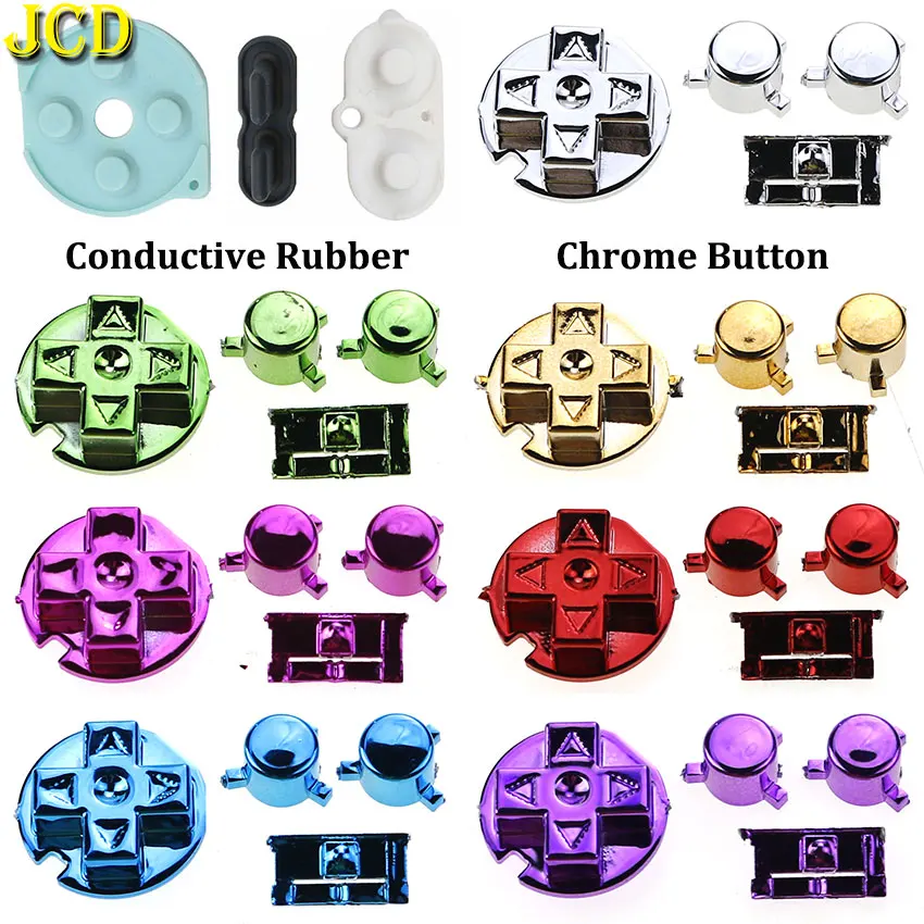 

JCD Silicone Rubber Conductive Button & Colorful D Pads A B Power ON OFF Buttons Keypads For Gameboy Pocket GBP