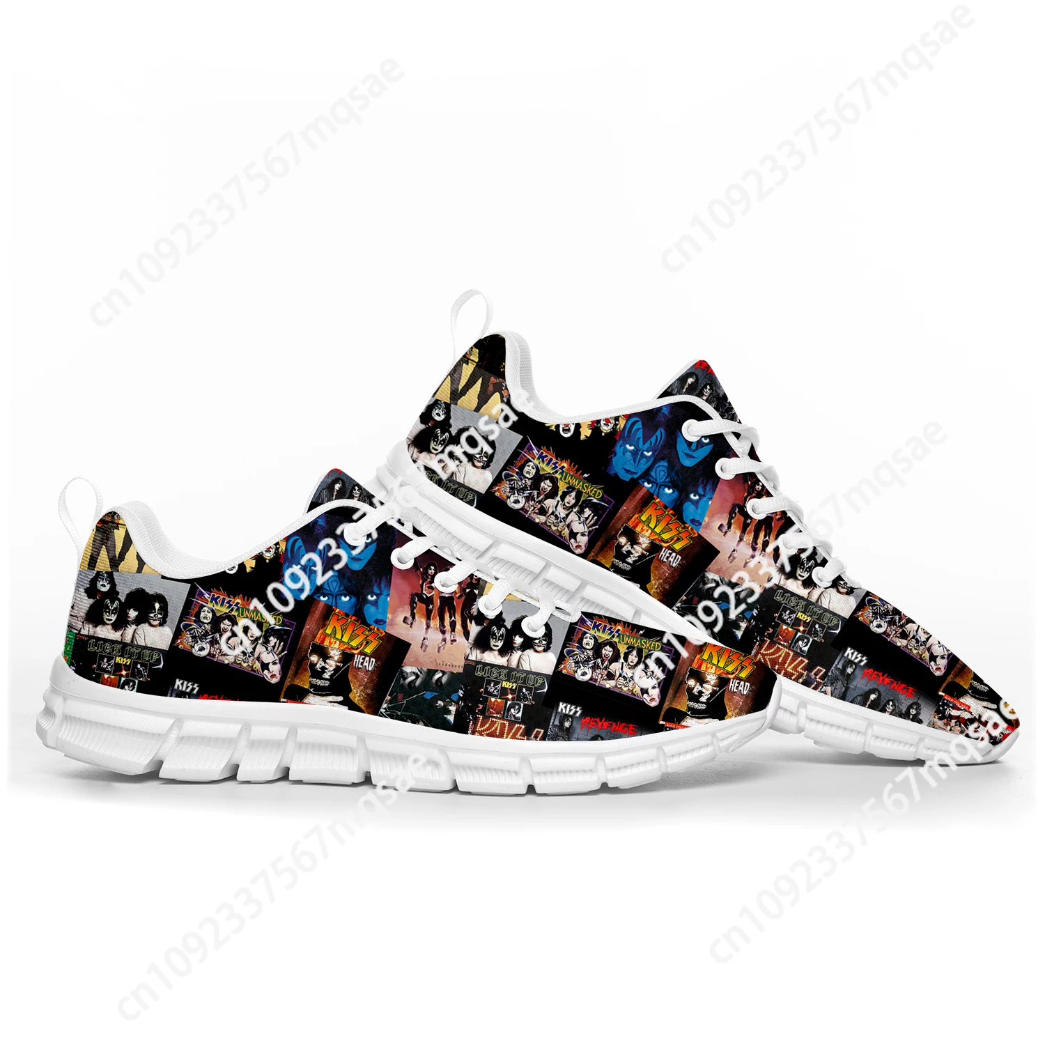 Heavy Metal Rock Band Kiss zapatos deportivos de moda para hombres, mujeres, adolescentes, niños, zapatillas personalizadas, zapatos de pareja de alta calidad