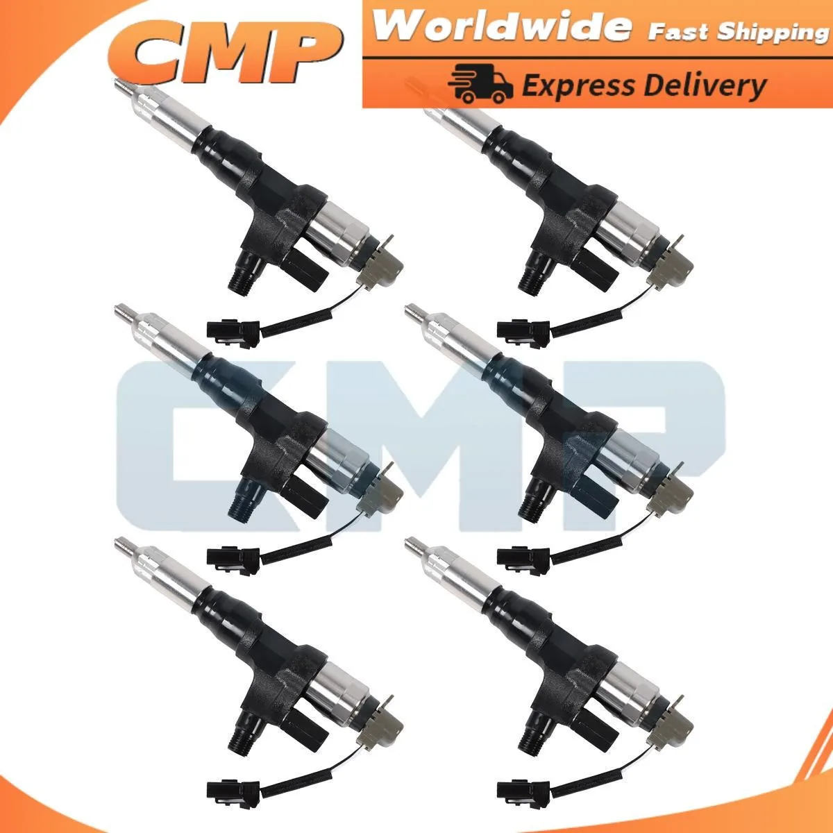 

6pcs 23670E0392R 095000-8091 Fuel Injectors 23670-E0392 for Hino J08 Engine