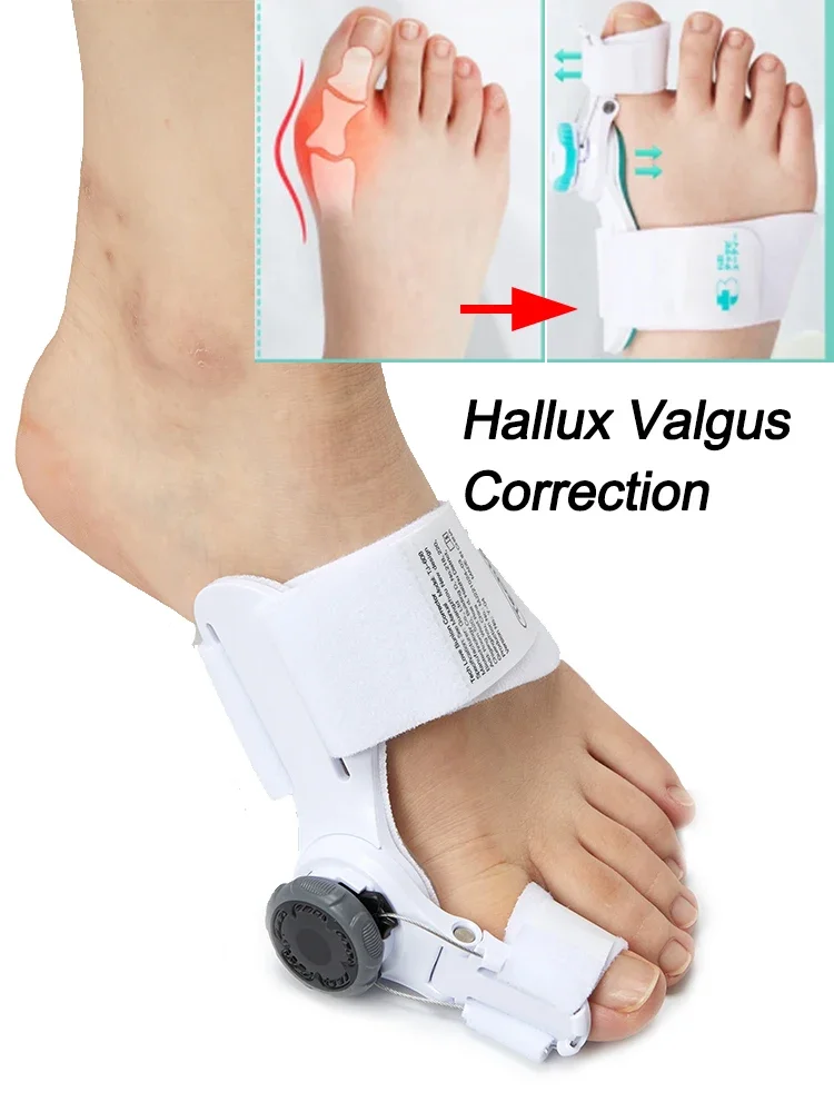 1pc Bunion Splint Big Toe Straightener Hallux Valgus Correction Orthotics Foot Bone Thumb Adjuster Correction Pedicure brace