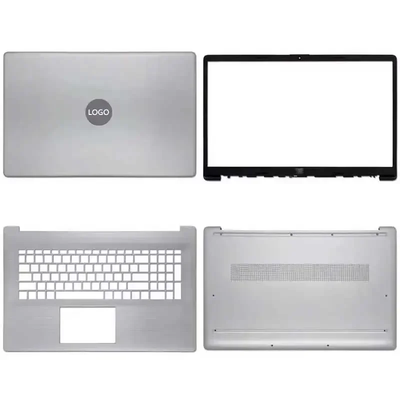 Imagem -02 - Laptop Lcd Tampa Traseira Moldura Frontal Palmrest Superior Base Inferior Case Dobradiças do Teclado 17-cn 17-cp Tpn-l140 470 g8 g9 Novo