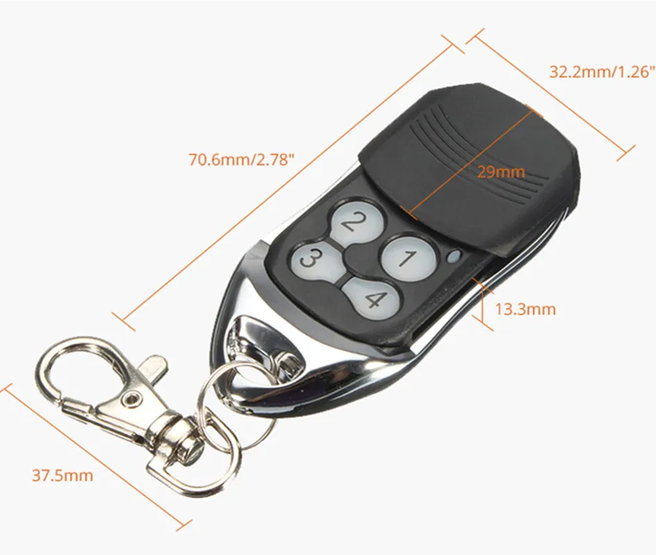 Chamberlain Motorlift Merlin C940 C943 C945 CM842 94335E 84335EML 84335E 1A5639-7 Garage Door Remote Control 433mhz