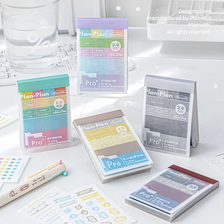 48 Sheets/Piece Multi‑Function Marker Sticker Label Index Tabs Student Memo Note Stickers Journal Page Marker DIY Scrapbooking