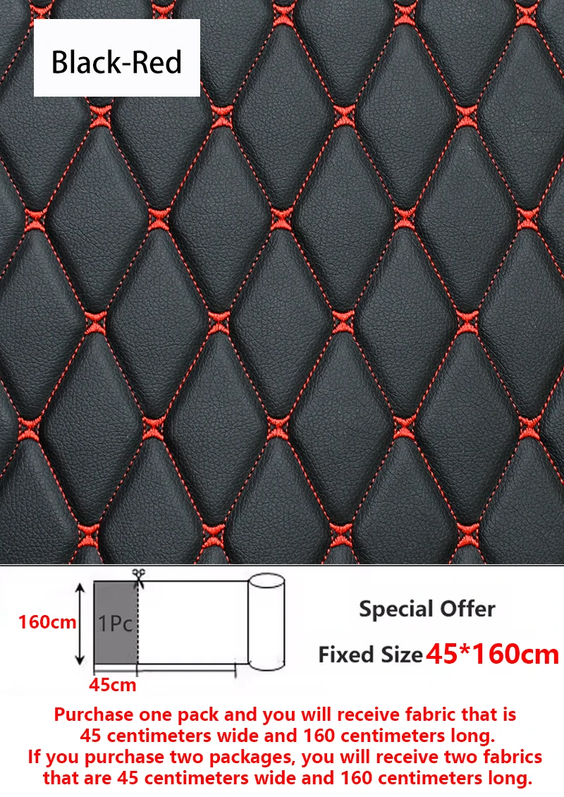 45/90x160 cm Speciale Aanbieding Geborduurde Plaid Stof Spons Tussenlaag Lederen Stoffen voor Auto-interieur Zitkussen decoratie