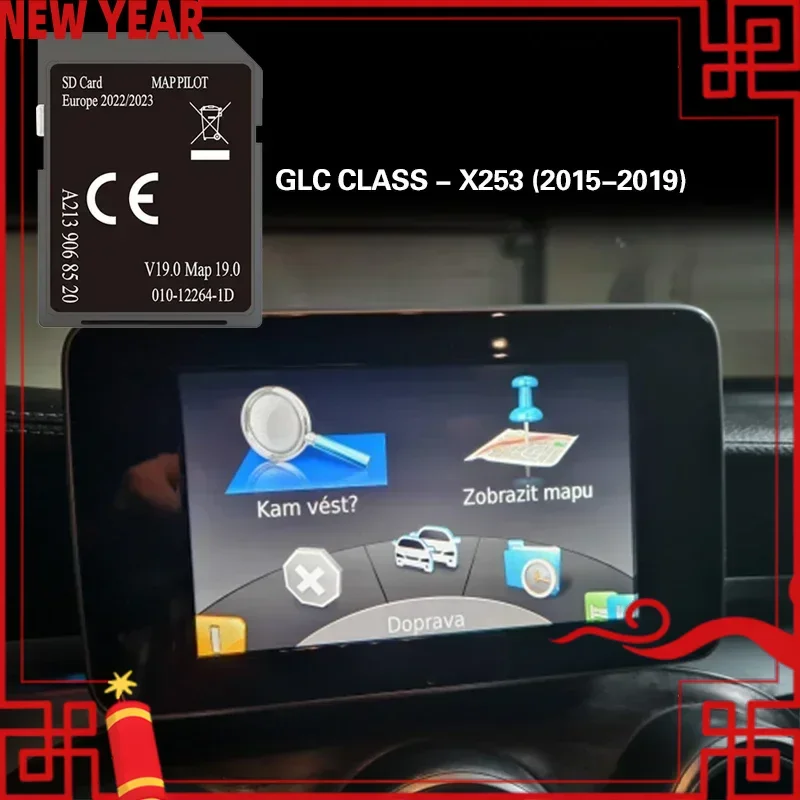 

A213 V19 для GLC CLASS - X253 2015-2019 32 Гб 2022 2023 Новая Обновленная навигационная карта SD