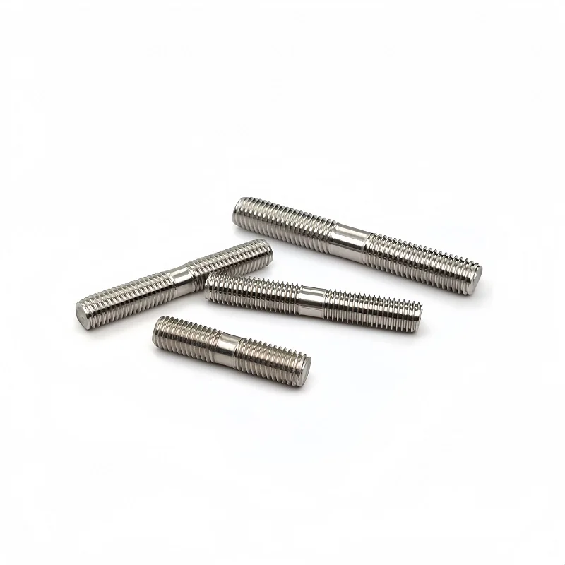 مزدوج نهاية الموضوع قضيب مسمار الترباس M3 M4 M5 M6 M8 M10 M12 304 الفولاذ المقاوم للصدأ إطالة متساوي طول المزدوج رئيس الخيوط الترباس