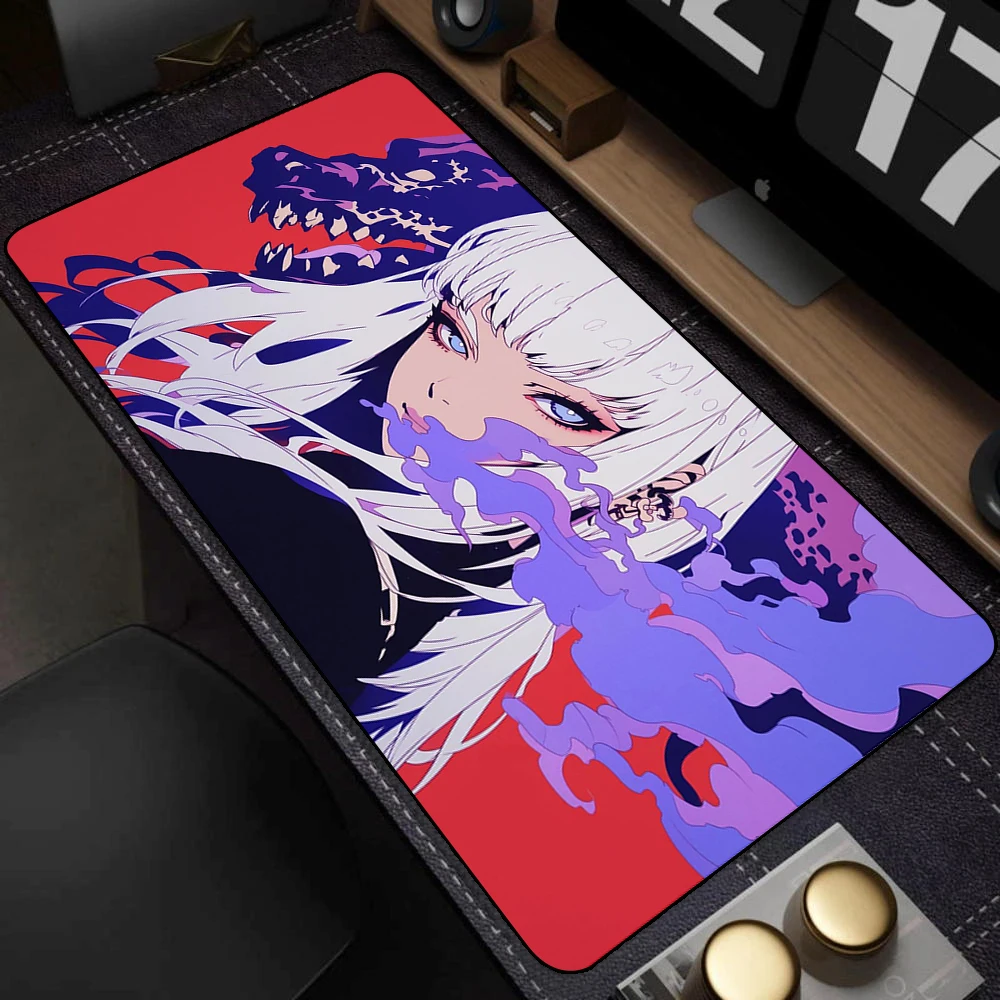 Anime Girls Locking Edge Computer Mouse Pad 900x400 Rubber Large