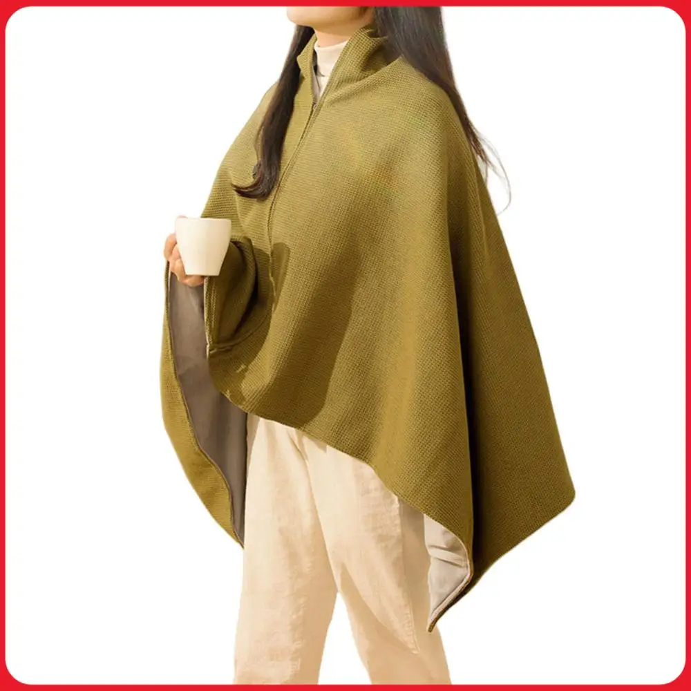 

Wearable USB Electric Heated Blanket with 5000mAh Power Bank Heating Electric Blanket Shawl USB Heated Blanket Shawl