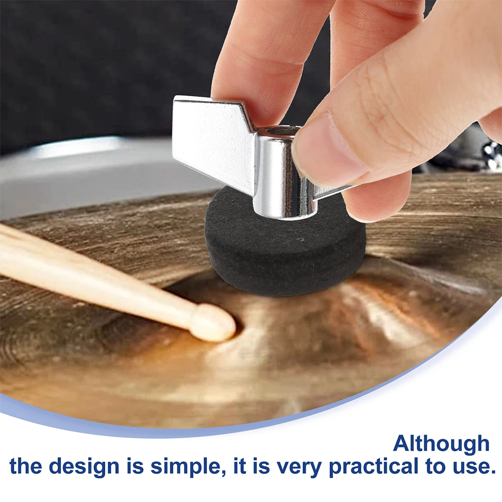 

Non-slip Felt Pad Drum Set Accessories Cymbal Replacement Pads Durable Strong Felt for Electronic Drums Cymbal Stand Performance