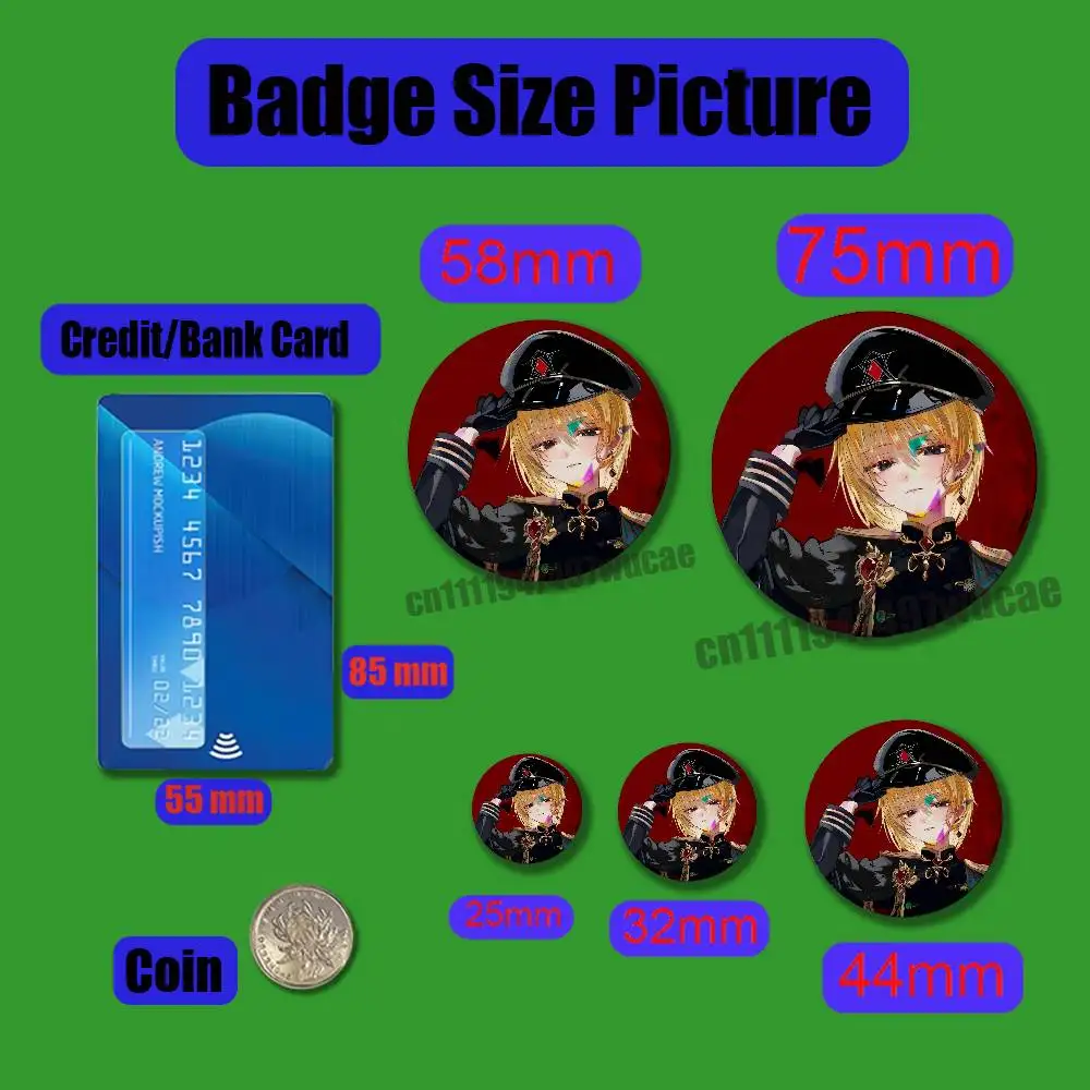 For Hunter Kurapika Kurta HXH Emblem Case Custom Pin Insignia Badge Ornament Brooch Button Laser Cover