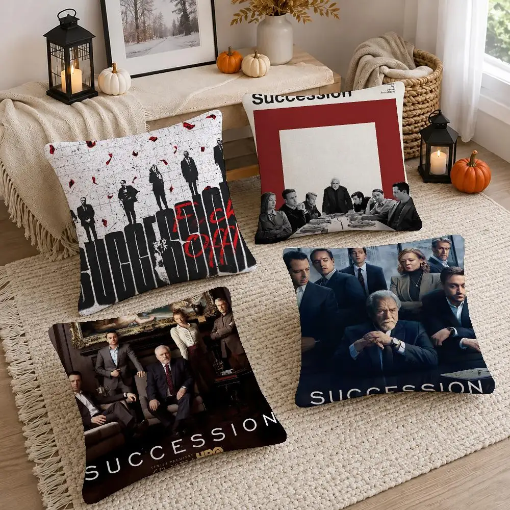Smart Show Succession Cushion Cover Short Plush Pillow Cover, Washable Wrinkle-Resistant for Sofa Bedroom Decor Gift