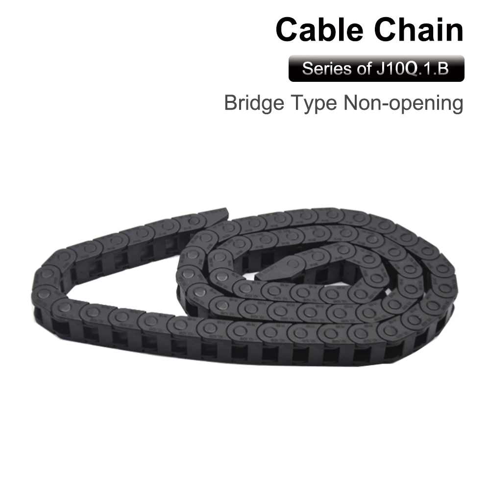Cable Chains 15x20 15x30 18x25 18x37 Mm Bridge Type Non-Opening Plastic Towline Transmission Drag Chain for Machine